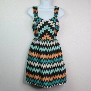 Bar III Black Teal Orange Stripe Lightweig…